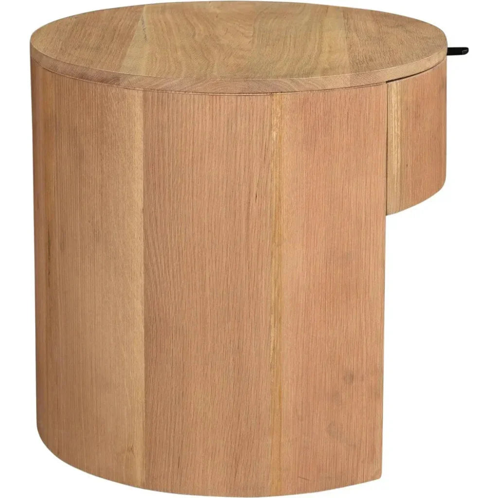 Theo Wood One Drawer Nightstand - LOOMLAN - Moe's Home - Nightstands