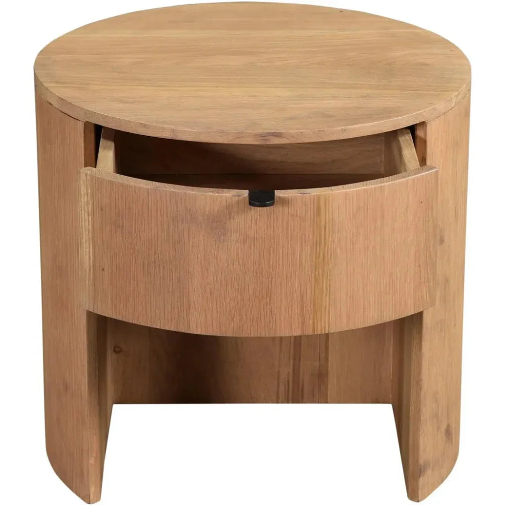 Theo Wood One Drawer Nightstand - LOOMLAN - Moe's Home - Nightstands