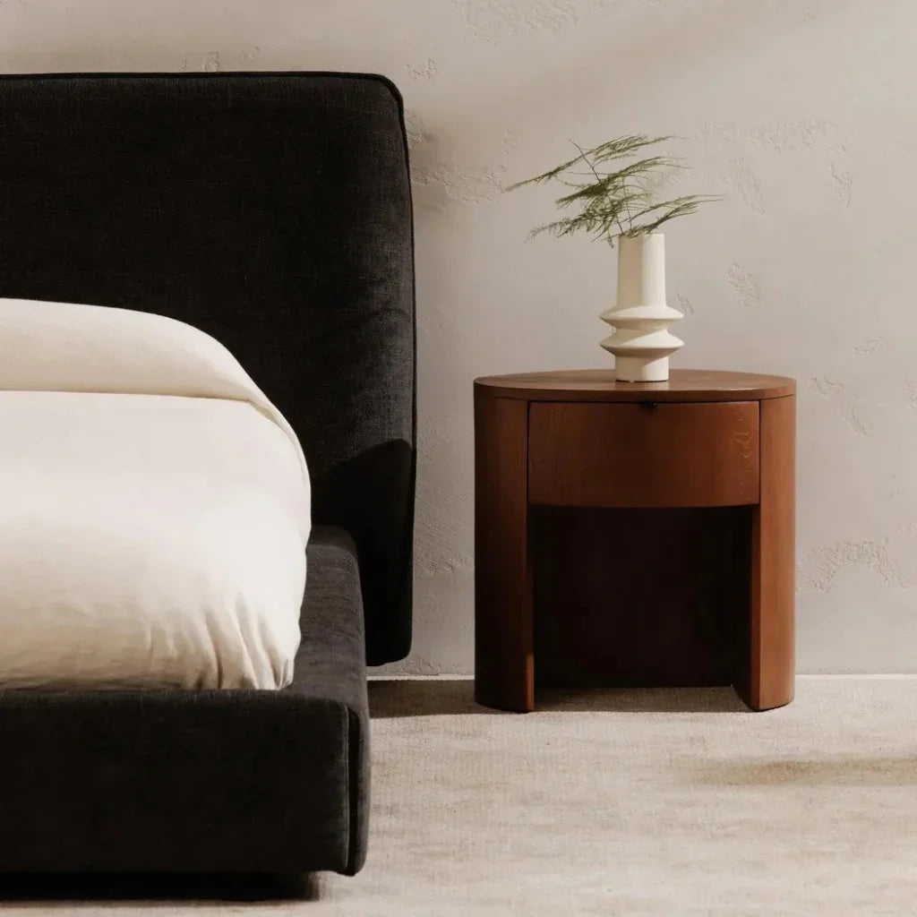 Theo Wood One Drawer Nightstand - LOOMLAN - Moe's Home - Nightstands