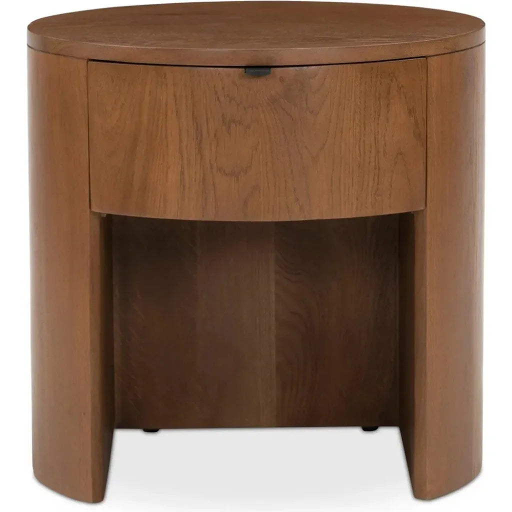 Theo Wood One Drawer Nightstand - LOOMLAN - Moe's Home - Nightstands