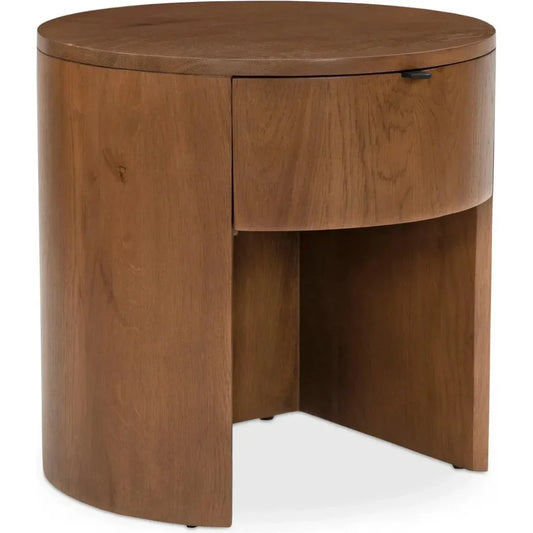 Theo Wood One Drawer Nightstand - LOOMLAN - Moe's Home - Nightstands