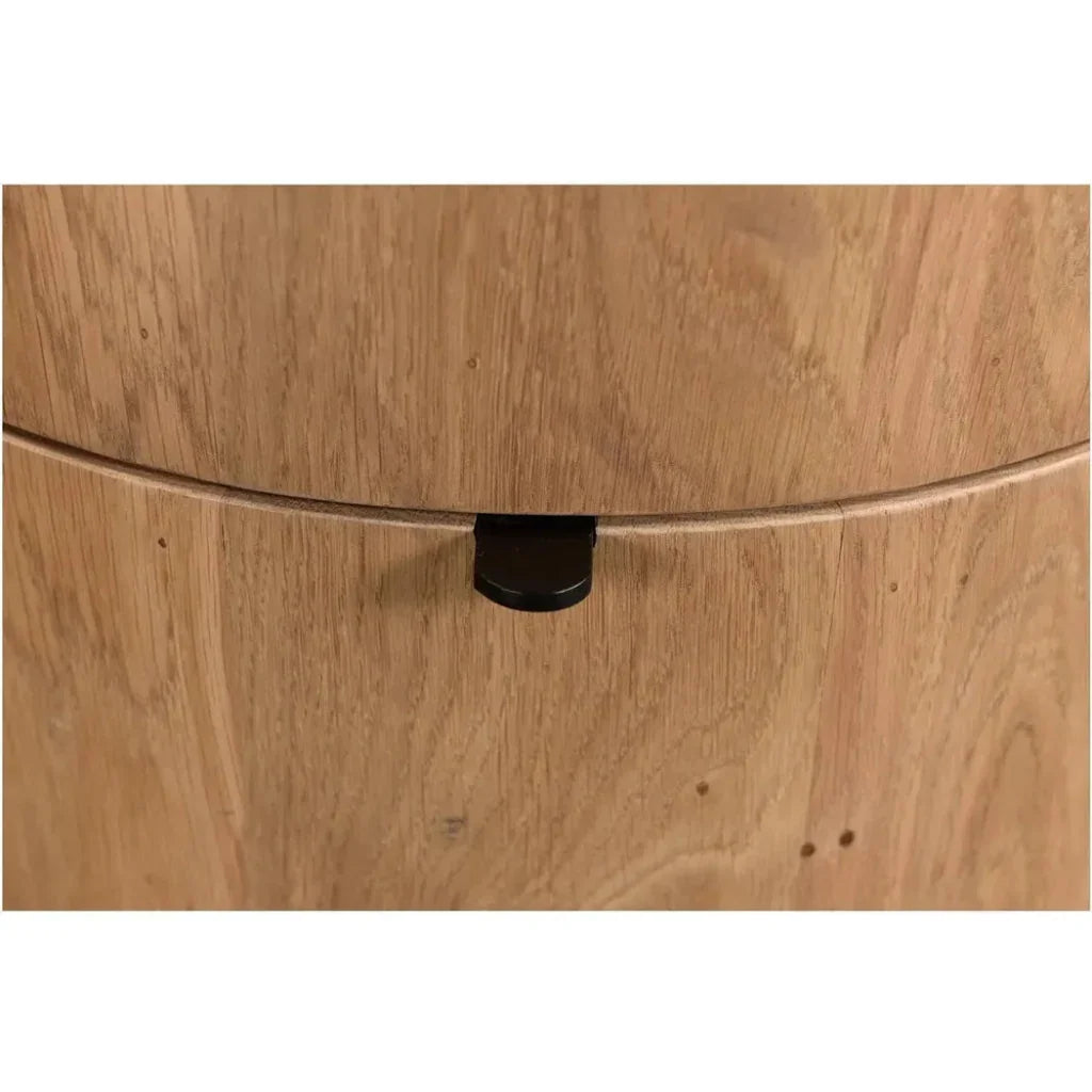 Theo Wood Two Drawer Nightstand - LOOMLAN - Moe's Home - Nightstands