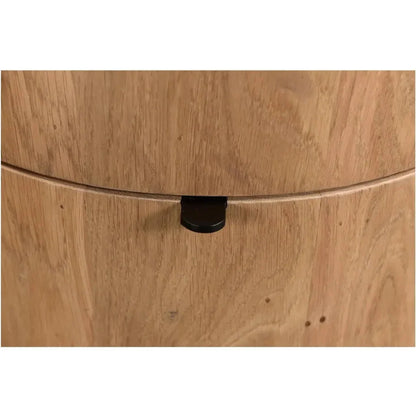 Theo Wood Two Drawer Nightstand - LOOMLAN - Moe's Home - Nightstands