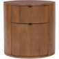 Theo Wood Two Drawer Nightstand - LOOMLAN - Moe's Home - Nightstands