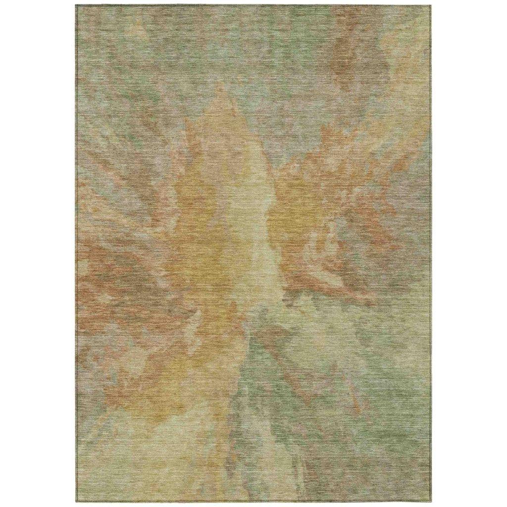 Theodara Aloe Washable Indoor - Outdoor Rug - LOOMLAN - LOOMLAN Rugs - Outdoor Rugs