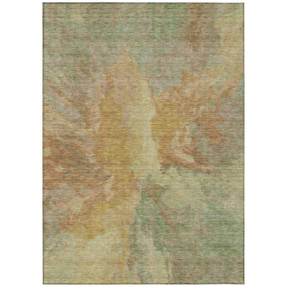 Theodara Aloe Washable Indoor - Outdoor Rug - LOOMLAN - LOOMLAN Rugs - Outdoor Rugs