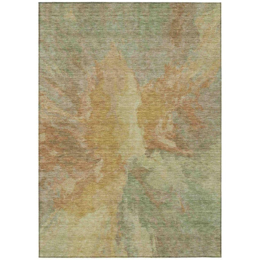 Theodara Aloe Washable Indoor - Outdoor Rug - LOOMLAN - LOOMLAN Rugs - Outdoor Rugs