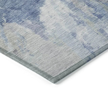 Theodara Denim Washable Indoor - Outdoor Rug - LOOMLAN - LOOMLAN Rugs - Outdoor Rugs