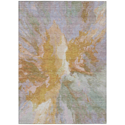 Theodara Rust Washable Indoor - Outdoor Rug - LOOMLAN - LOOMLAN Rugs - Outdoor Rugs