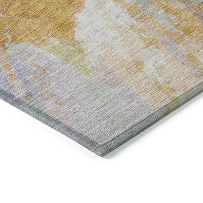 Theodara Rust Washable Indoor - Outdoor Rug - LOOMLAN - LOOMLAN Rugs - Outdoor Rugs