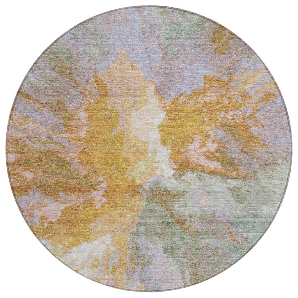 Theodara Rust Washable Indoor - Outdoor Rug - LOOMLAN - LOOMLAN Rugs - Outdoor Rugs