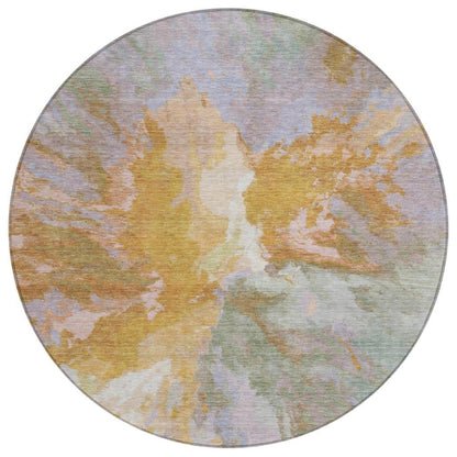 Theodara Rust Washable Indoor - Outdoor Rug - LOOMLAN - LOOMLAN Rugs - Outdoor Rugs