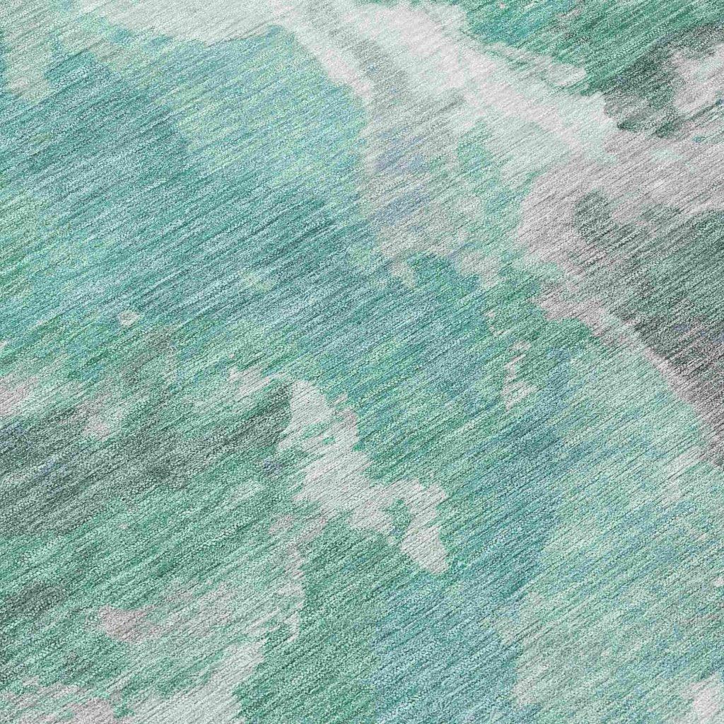 Theodara Teal Washable Indoor - Outdoor Rug - LOOMLAN - LOOMLAN Rugs - Outdoor Rugs