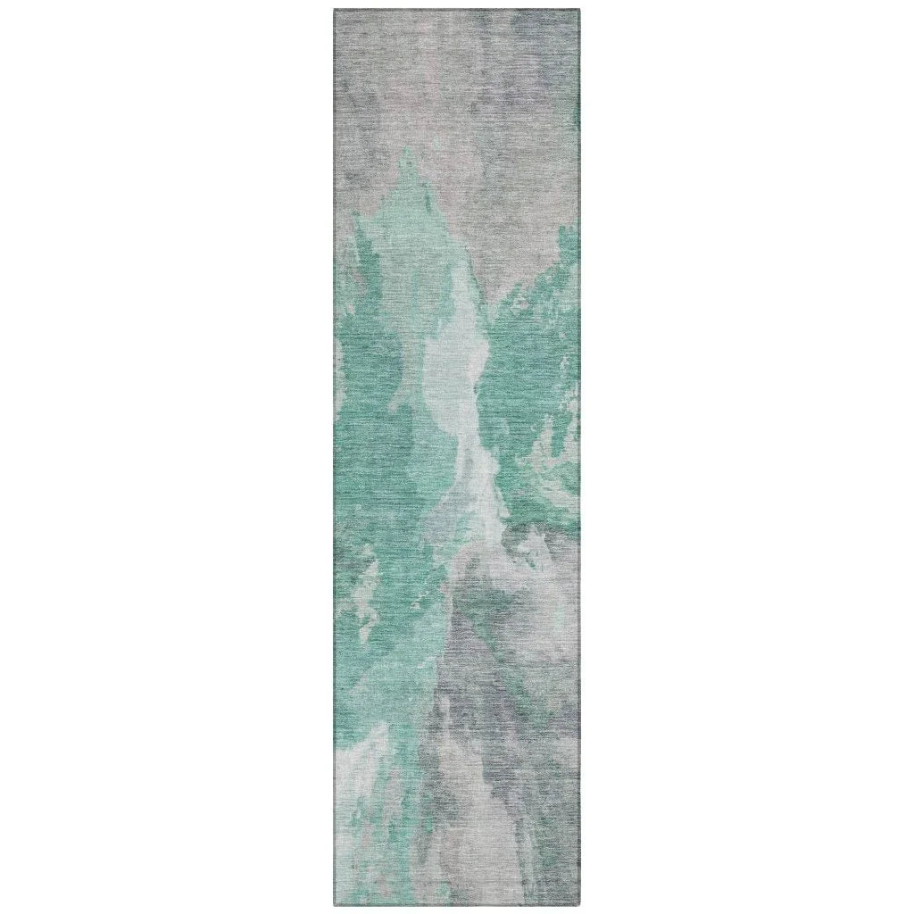 Theodara Teal Washable Indoor - Outdoor Rug - LOOMLAN - LOOMLAN Rugs - Outdoor Rugs