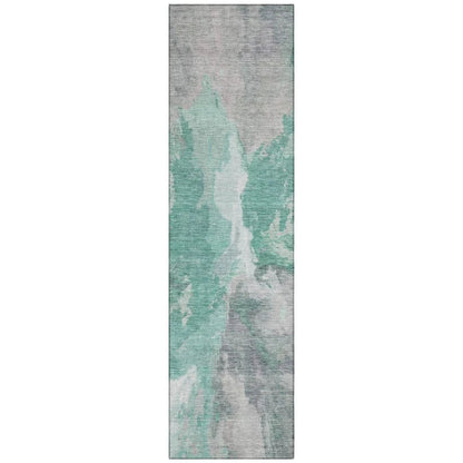 Theodara Teal Washable Indoor - Outdoor Rug - LOOMLAN - LOOMLAN Rugs - Outdoor Rugs