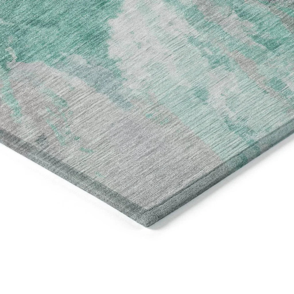 Theodara Teal Washable Indoor - Outdoor Rug - LOOMLAN - LOOMLAN Rugs - Outdoor Rugs