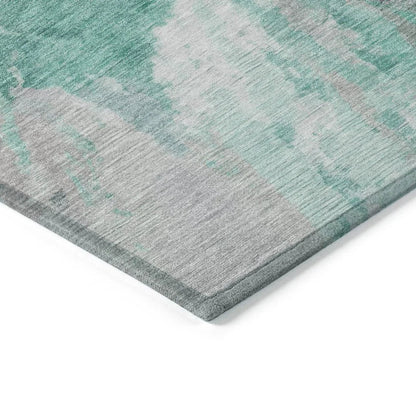 Theodara Teal Washable Indoor - Outdoor Rug - LOOMLAN - LOOMLAN Rugs - Outdoor Rugs