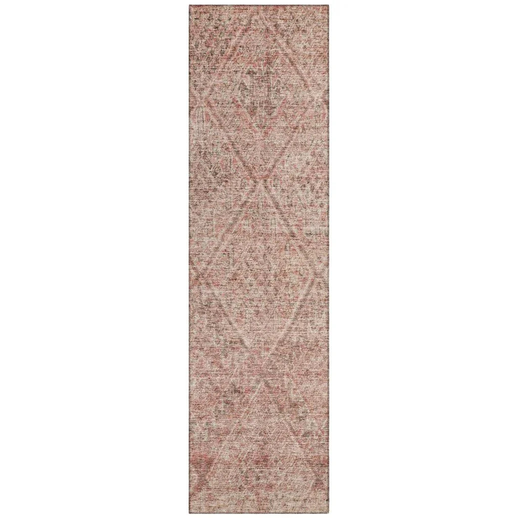 Theodora Pink Washable Indoor - Outdoor Rug - LOOMLAN - LOOMLAN Rugs - Outdoor Rugs