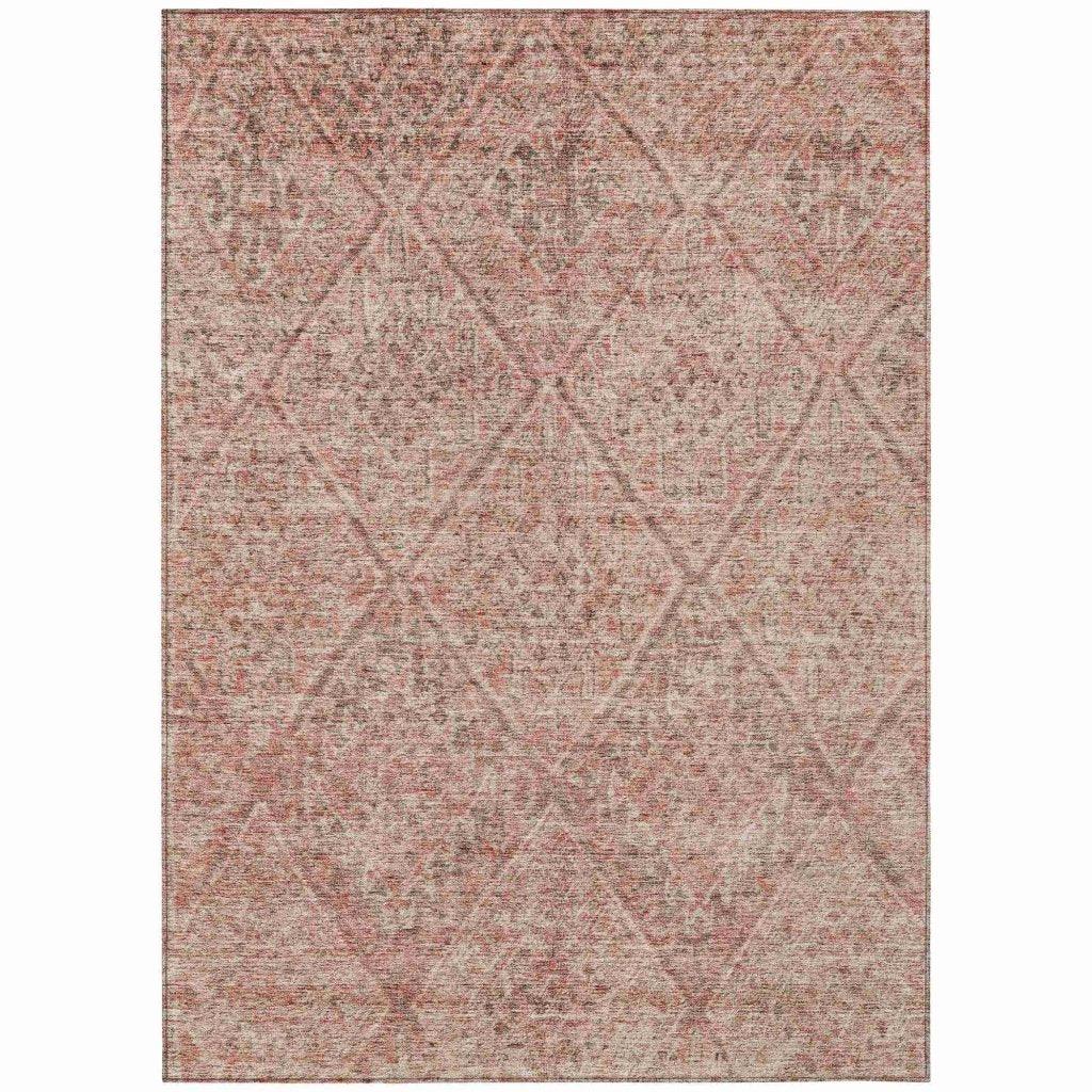 Theodora Pink Washable Indoor - Outdoor Rug - LOOMLAN - LOOMLAN Rugs - Outdoor Rugs