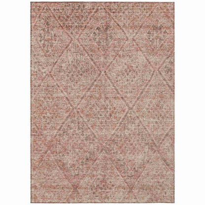 Theodora Pink Washable Indoor - Outdoor Rug - LOOMLAN - LOOMLAN Rugs - Outdoor Rugs