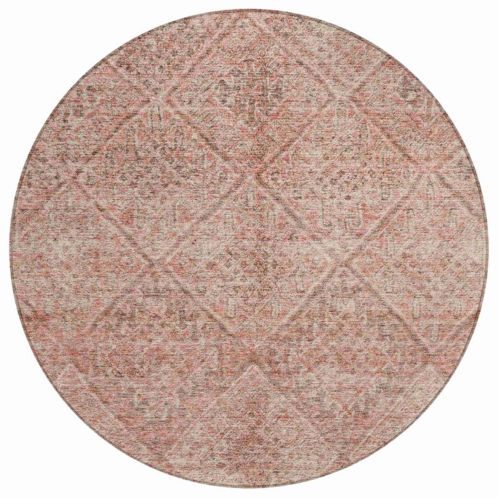 Theodora Pink Washable Indoor - Outdoor Rug - LOOMLAN - LOOMLAN Rugs - Outdoor Rugs