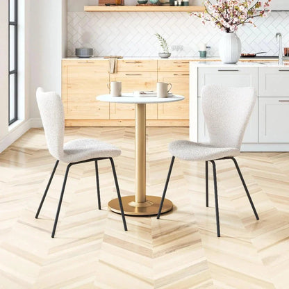 Thibideaux Performance Fabric Dining Chair 2PC - LOOMLAN - Zuo Modern - Dining Chairs