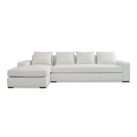 Thomas Removable Back Cushions Sectional Sofa-Modular Sofas-Moe's Home-Left Facing-Ivory-LOOMLAN