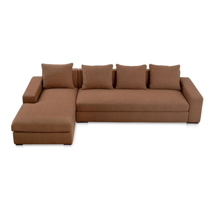 Thomas Removable Back Cushions Sectional Sofa-Modular Sofas-Moe's Home-Left Facing-Rust-LOOMLAN
