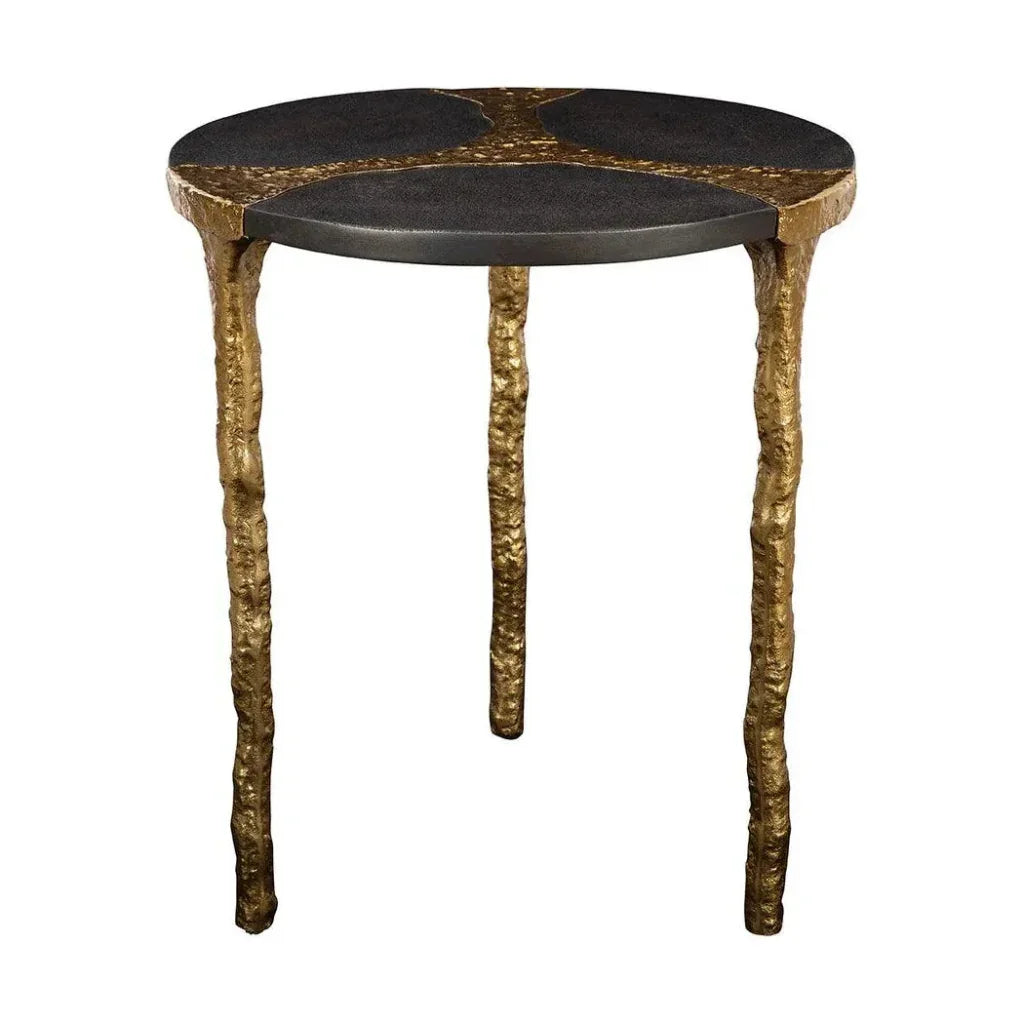 Thompson Aluminum Round End Table - LOOMLAN - Furniture Classics - Side Tables