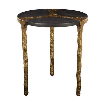 Thompson Aluminum Round End Table - LOOMLAN - Furniture Classics - Side Tables