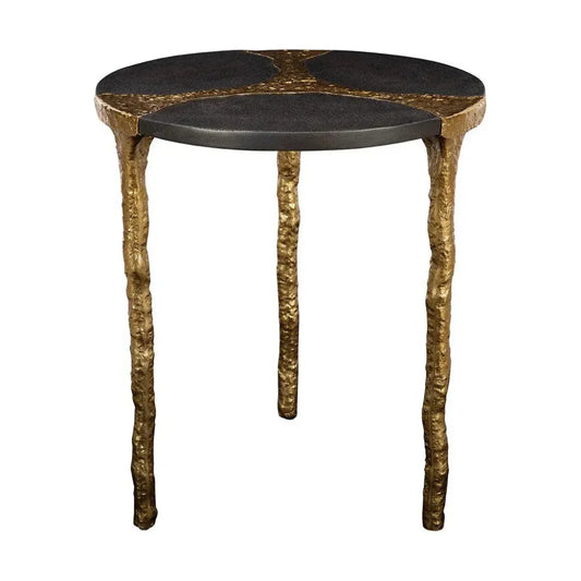 Thompson Aluminum Round End Table - LOOMLAN - Furniture Classics - Side Tables