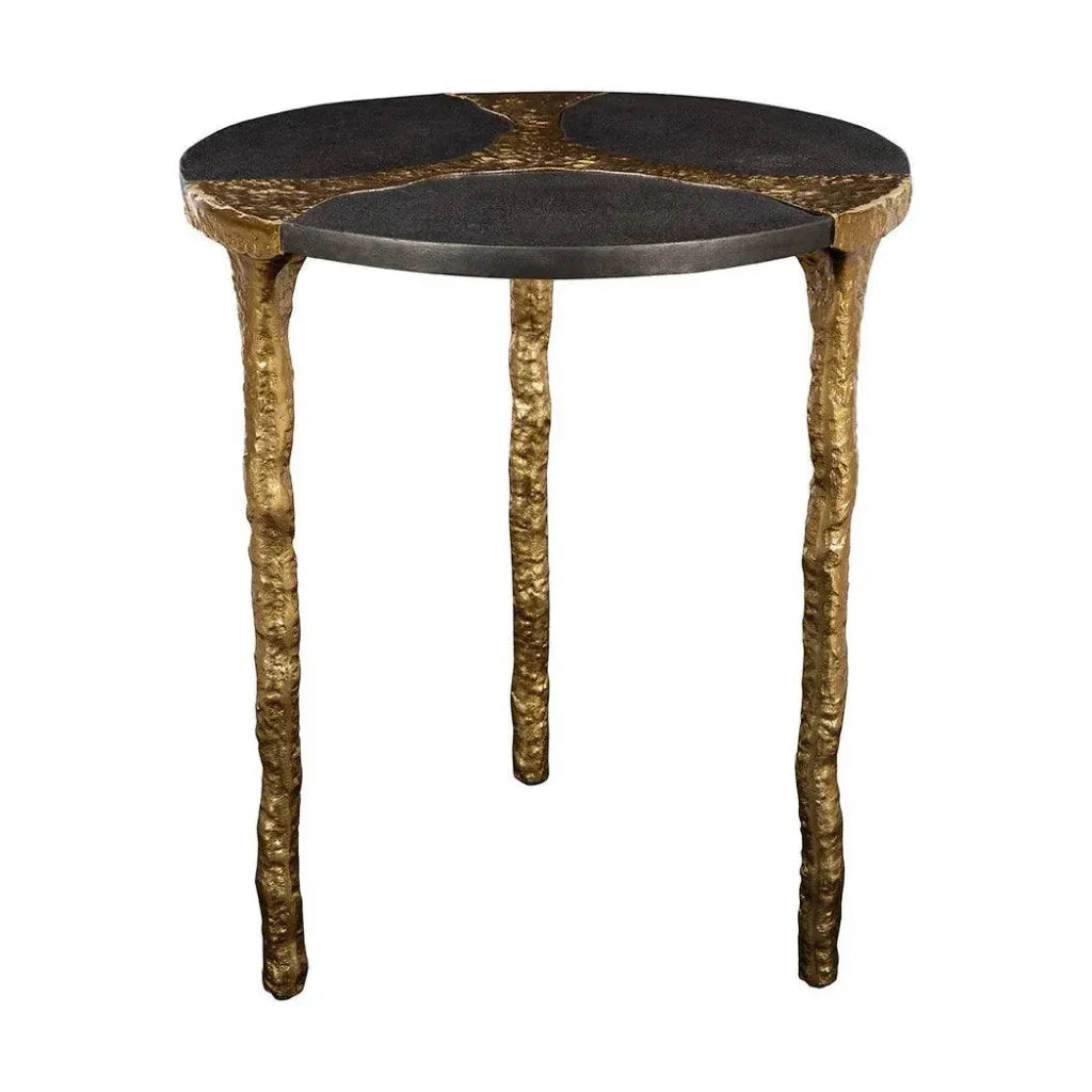 Thompson Aluminum Round End Table - LOOMLAN - Furniture Classics - Side Tables