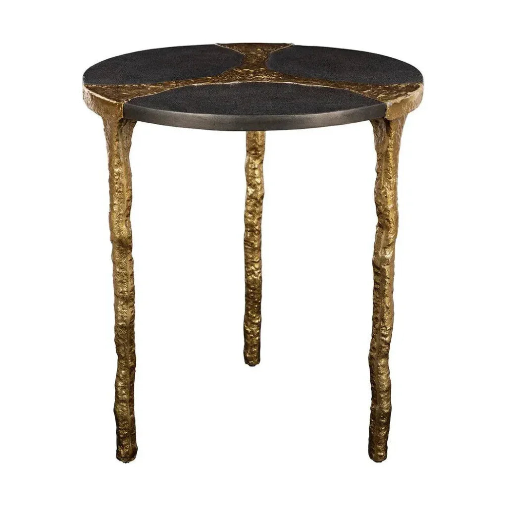 Thompson Aluminum Round End Table - LOOMLAN - Furniture Classics - Side Tables