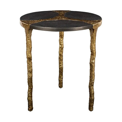 Thompson Aluminum Round End Table - LOOMLAN - Furniture Classics - Side Tables