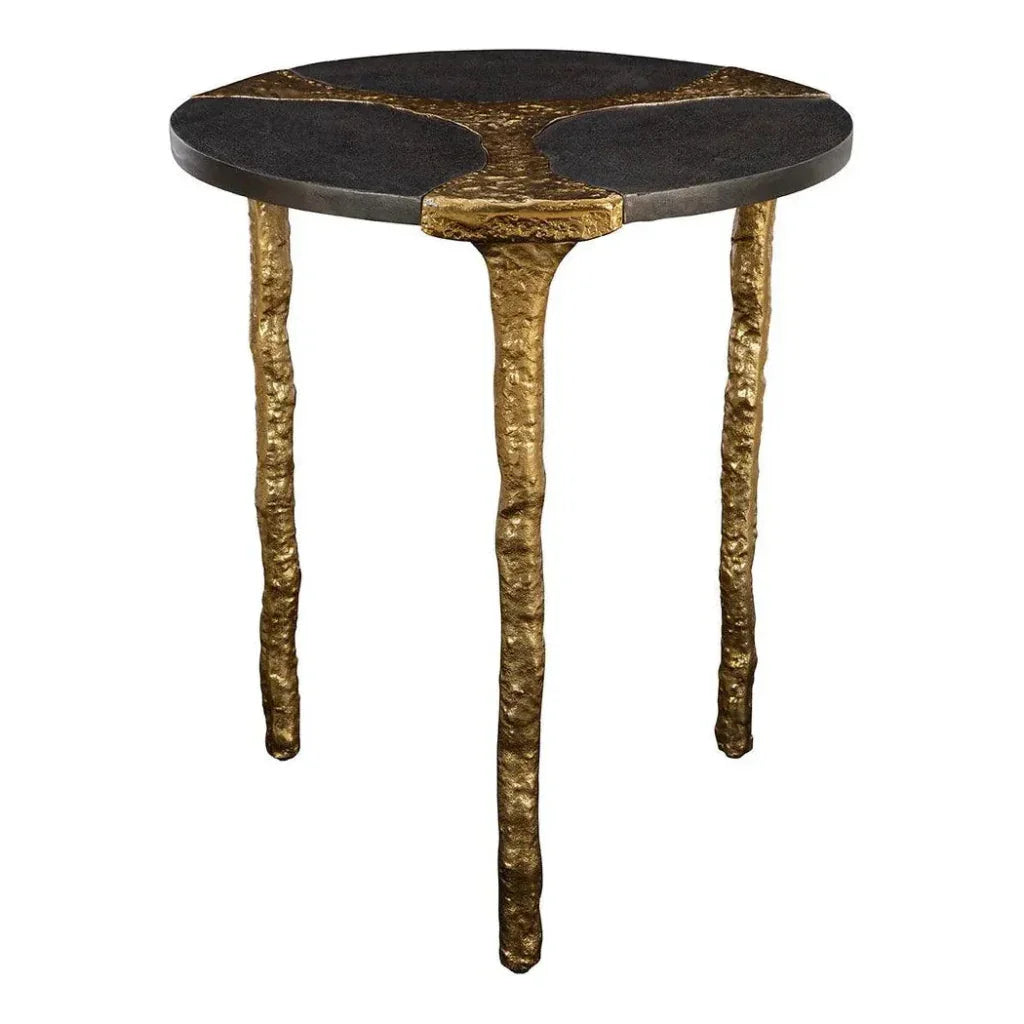 Thompson Aluminum Round End Table - LOOMLAN - Furniture Classics - Side Tables