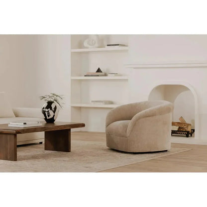 Thora Performance Fabric Lounge Armchair-Lounge Chairs-Moe's Home-LOOMLAN