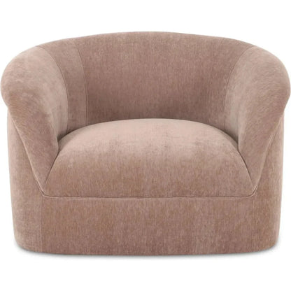 Thora Performance Fabric Lounge Armchair-Lounge Chairs-Moe's Home-Blush-LOOMLAN