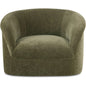 Thora Performance Fabric Lounge Armchair-Lounge Chairs-Moe's Home-Dark Green-LOOMLAN