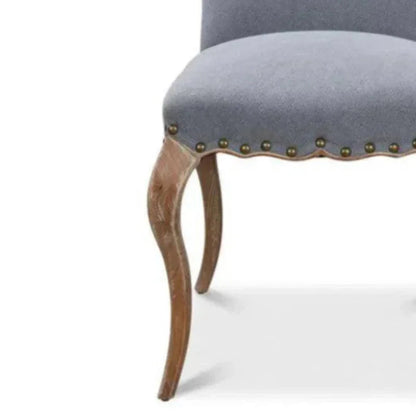 Thorne Linen Armless Dining Chair 2PC - LOOMLAN - Sarreid - Dining Chairs