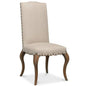 Thorne Linen Armless Dining Chair 2PC - LOOMLAN - Sarreid - Dining Chairs