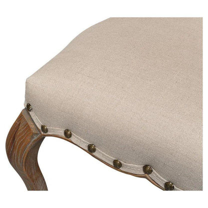 Thorne Linen Armless Dining Chair 2PC - LOOMLAN - Sarreid - Dining Chairs