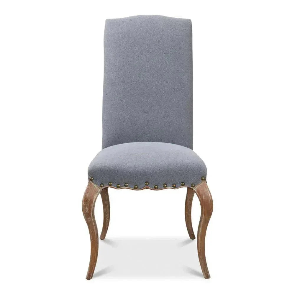 Thorne Linen Armless Dining Chair 2PC - LOOMLAN - Sarreid - Dining Chairs