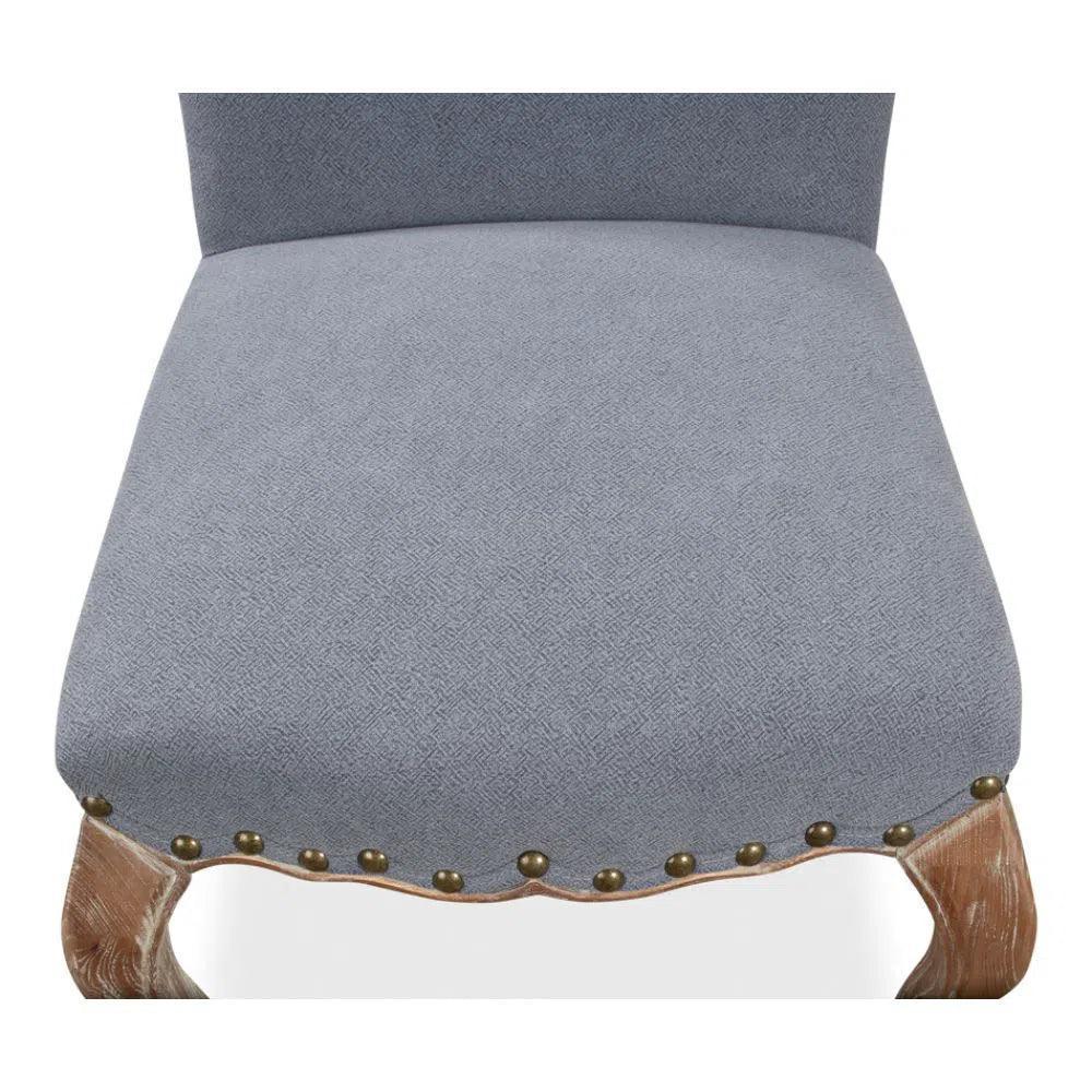 Thorne Linen Armless Dining Chair 2PC - LOOMLAN - Sarreid - Dining Chairs