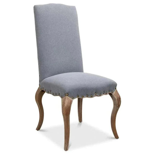 Thorne Linen Armless Dining Chair 2PC - LOOMLAN - Sarreid - Dining Chairs