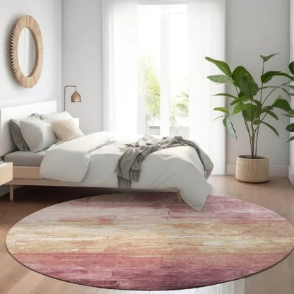 Thornelle Pink Washable Indoor - Outdoor Rug - LOOMLAN - LOOMLAN Rugs - Outdoor Rugs