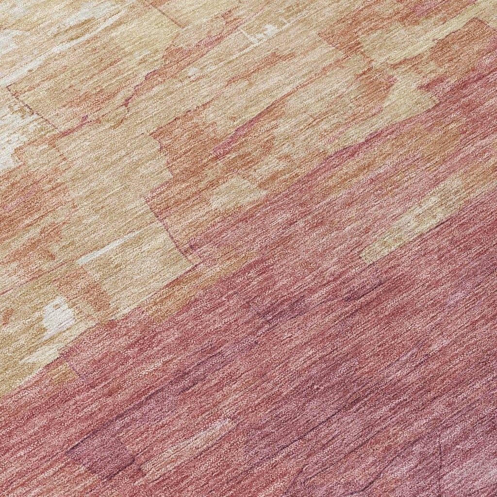 Thornelle Pink Washable Indoor - Outdoor Rug - LOOMLAN - LOOMLAN Rugs - Outdoor Rugs