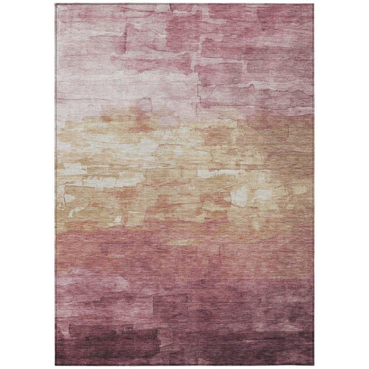Thornelle Pink Washable Indoor - Outdoor Rug - LOOMLAN - LOOMLAN Rugs - Outdoor Rugs