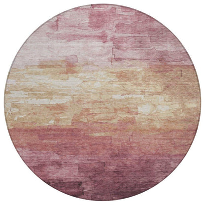 Thornelle Pink Washable Indoor - Outdoor Rug - LOOMLAN - LOOMLAN Rugs - Outdoor Rugs