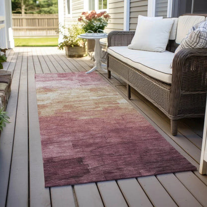 Thornelle Pink Washable Indoor - Outdoor Rug - LOOMLAN - LOOMLAN Rugs - Outdoor Rugs