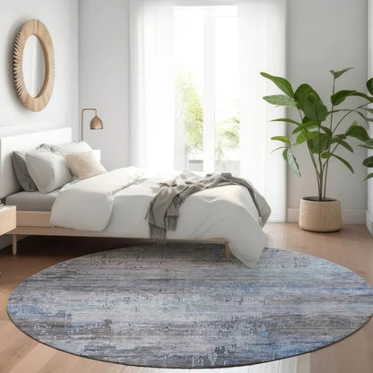 Thornyx Gray Washable Indoor - Outdoor Rug - LOOMLAN - LOOMLAN Rugs - Outdoor Rugs